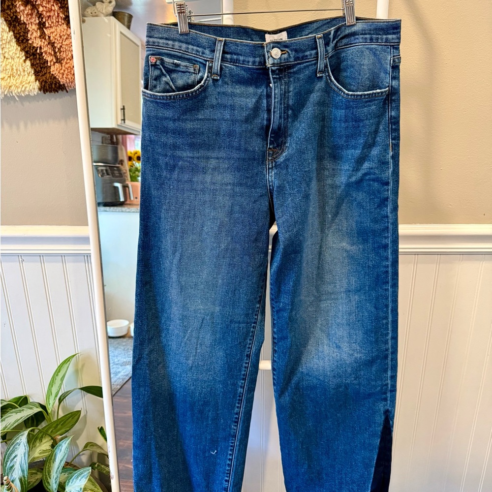 Hudson Rosalie High Rise Wide Leg Jeans